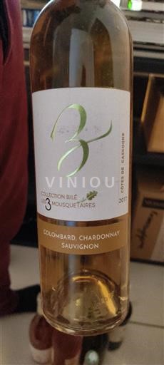 Sydvestfrankrig Côtes de Gascogne Collection Bilé Les 3 Mousquetaires 2017