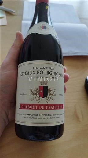 Burgundsko Burgundské vinice Guybout de Fraytière Les Gantières 2023