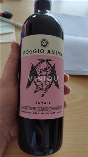 Abruzzo Wines Montepulciano d'Abruzzo Poggio Anima Samael 2021