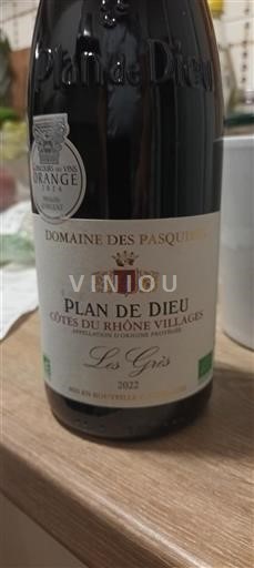 Rhône Valley Côtes du Rhône Villages Domaine Des Pasquiers Les Grès 2022
