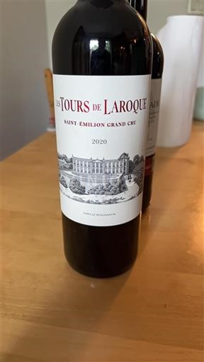 Bordéus Saint-Émilion Grand Cru Les Tours de Laroque 2020