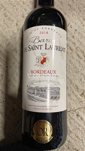 Bordéus Baron de Saint Laurent 2018