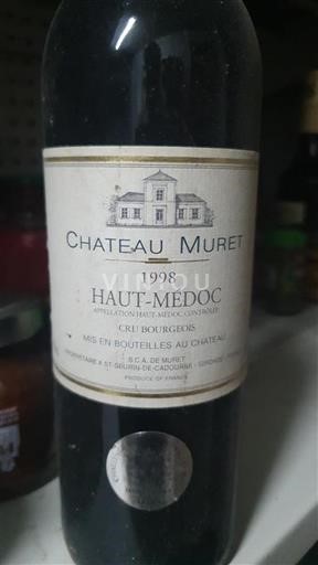 Bordeaux Haut-Médoc Cru Bourgeois Château Muret 1998