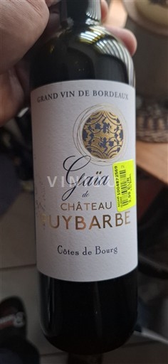 Bordeaux Côtes-de-bourg Château Puybarbe Gaïa Non-Vintage