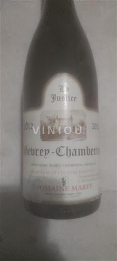 Burgundy Gevrey-Chambertin Domaine Marey La Justice 2013