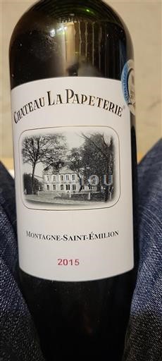 Bordeaux Montagne-Saint-Émilion Château La Papeterie 2015