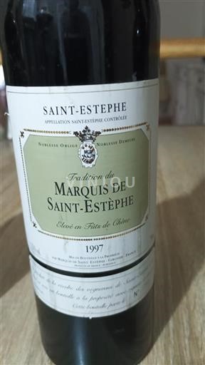 Bordeaux Saint-Estèphe Marquis de Saint-Estèphe Tradition du Marquis de Saint-Estèphe 1997