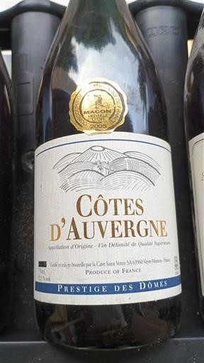 Valle della Loira Côtes-d'Auvergne Cave Saint Verny Prestige des Dômes 2005