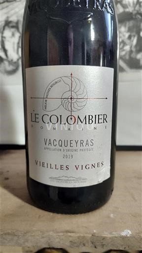 Rhônedalen Vacqueyras Le Colombier Vieilles Vignes 2019