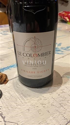 Thung lũng Rhône Vacqueyras Le Colombier Vieilles Vignes 2019