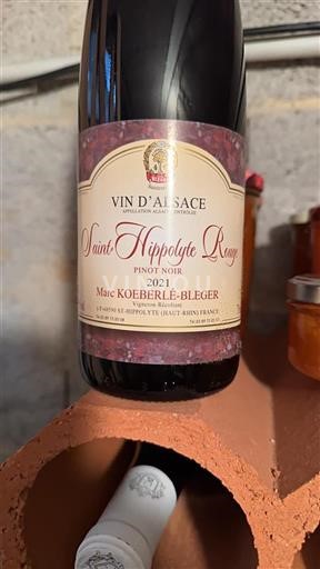 Alsacia No especificado Marc Koeberlé-Bleger Saint-Hippolyte Rouge 2021