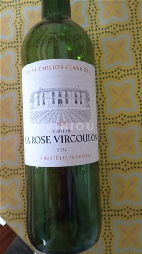 Bordéus Saint-Émilion Grand Cru Grand Cru Château La Rose Vircoulon 2022