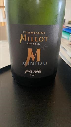 Champaña Champán Millot Père & Fille Pur Noir Sin añada