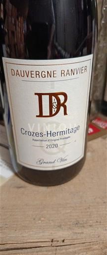 Rhônevallei Crozes-hermitage Dauvergne Ranvier 2020