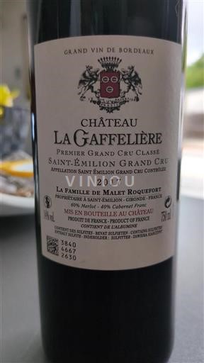 Bordeaux Saint-Émilion Grand Cru Grand Cru Château La Gaffelière 2017