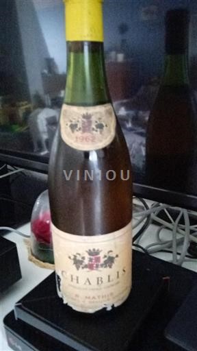 Bourgogne Chablis R. Mathis 1962