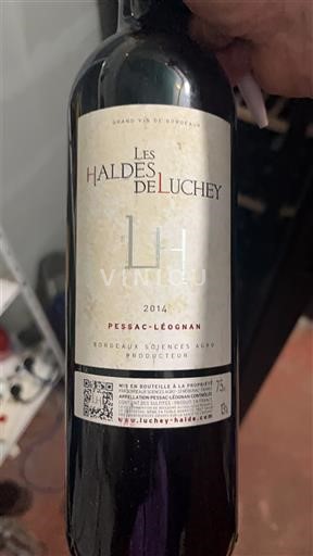 Bordeaux Pessac-Léognan Les Haldes de Luchey 2014