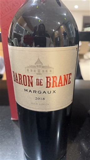 Bordeaux Margaux Baron de Brane 2018