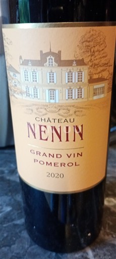 Bordeaux Pomerol Château Nénin 2020