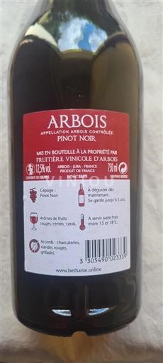 Jura Arbois Fruitière Vinicole Arbois Béthanie 2017