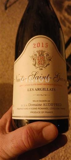 Bourgogne Nuits-Saint-Georges Domaine Audiffred Les Argillats 2015