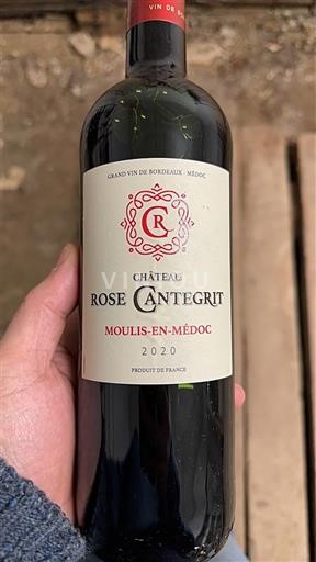 Bordeaux Moulis-en-Médoc Château Rose Cantegrit 2020