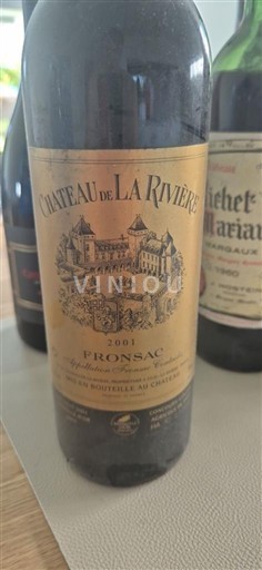 Bordeaux Fronsac Château de La Rivière 2001