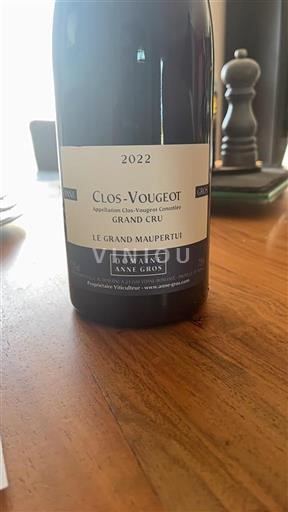 Burgundsko Clos-de-vougeot Grand Cru Domaine Anne Gros Le Grand Maupertui 2022