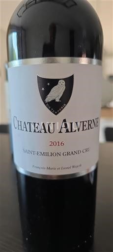 Bordeaux Saint-Émilion Grand Cru Château Alverne 2016