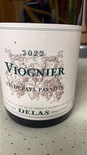 Vin Blanc sec Delas 2022 France Languedoc AOC