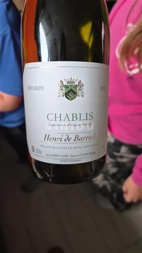 Burgundi Chablis Henri de Bareuil 2022