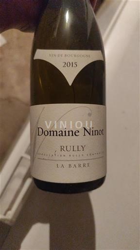 Burgundi Rully Domaine Ninot La Barre 2015