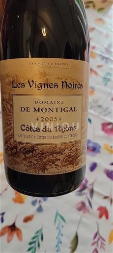 Rhônedalen Côtes du Rhône Domaine Montigal Les Vignes Noires 2005