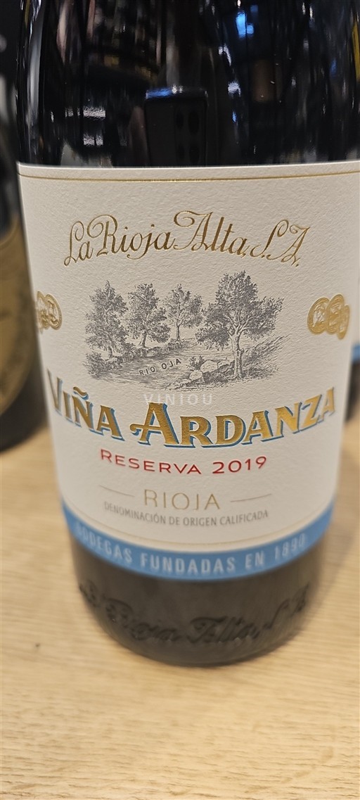 La Rioja Rioja La Rioja Alta S.A Viña Ardanza 2019