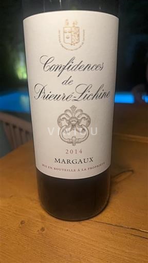 Bordeaux Margaux Grand Cru Prieuré-Lichine Confidences 2014