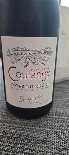 Valle del Ródano Côtes del Ródano Domaine Coulange Bergoïata 2020