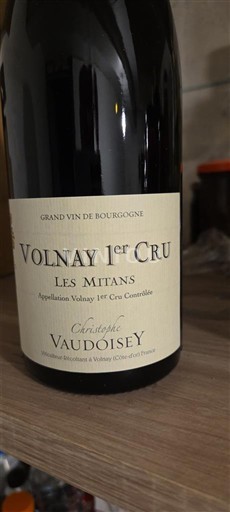 Borgoña Volnay Premier Cru Christophe Vaudoisey Les Mitans 2022