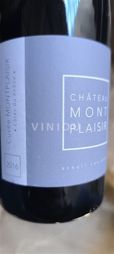 Thung lũng Rhône Côtes-du-rhône Montplaisir Montplaisir 2016