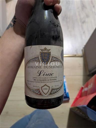 Valle del Ródano Lirac Domaine Duseigneur 1998