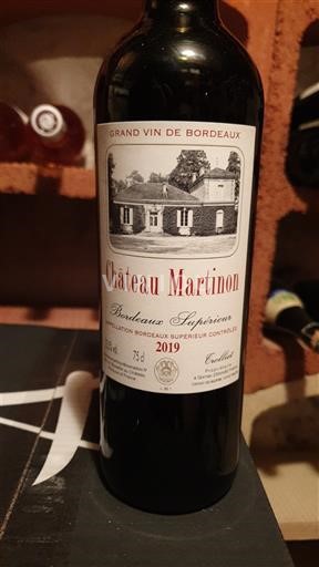 Bordeaux Bordeaux supérieur Château Martinon 2019
