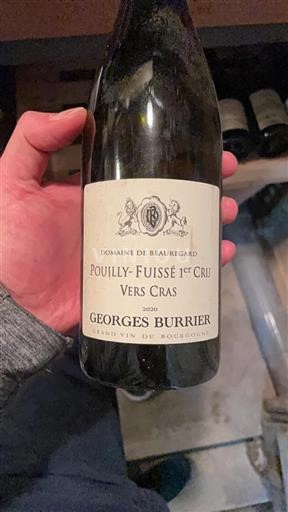 Burgundy Pouilly-Fuissé Premier Cru Domaine Beauregard Vers Cras 2020