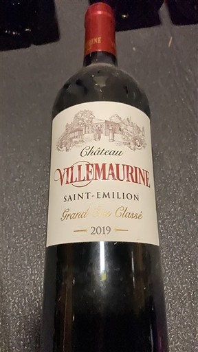 Bordeaux Saint-Émilion Grand Cru Classé Villemaurine 2019