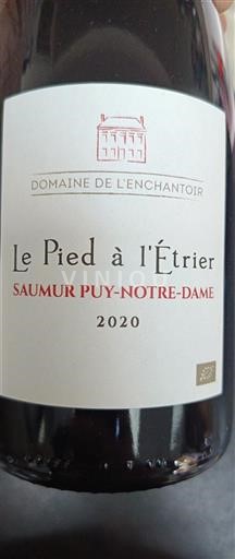 Loirevallei Saumur Puy-Notre-Dame Domaine L'Enchantoir Le Pied à l'Étrier 2020
