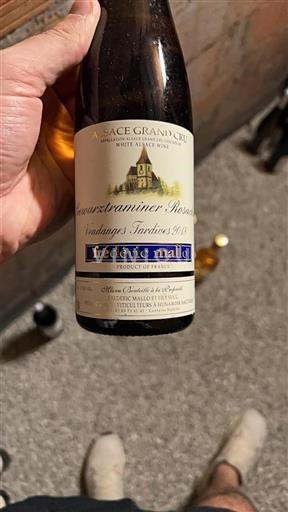 Elsass Gewürztraminer Vendanges Tardives Frédéric Mallo Rosacker 2018