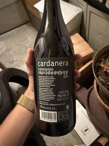 Sardinien Ikke specificeret Argiolas Cardanera 2022