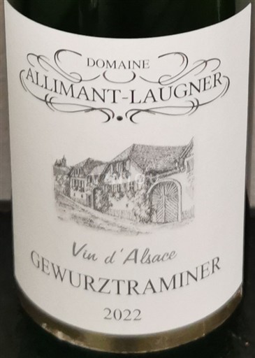 Alsace Grand Cru Allimant-Laugner 2022