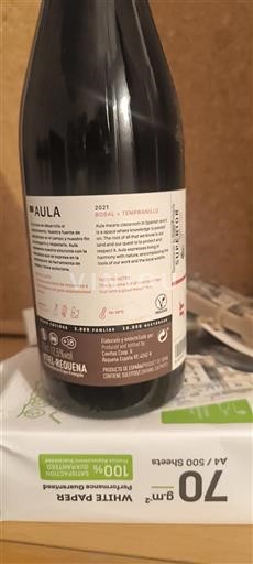 Cộng đồng Valencia Utiel-Requena Aula Bobal + Tempranillo 2021