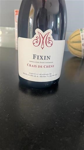 Vin Rouge sec Crais de Chêne Château Marsannay 2021 France Bourgogne Fixin AOC
