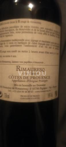 Provence Côtes-de-Provence Cru Classé Rimauresq 2016