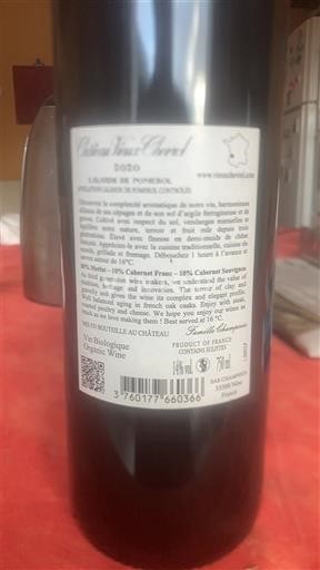 Bordeaux Lalande-de-Pomerol Château Vieux Chevrol 2020